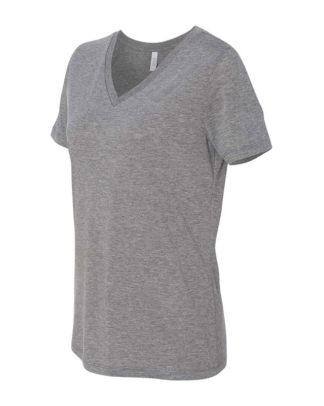 Women's Relaxed Triblend Short Sleeve V-Neck Tee