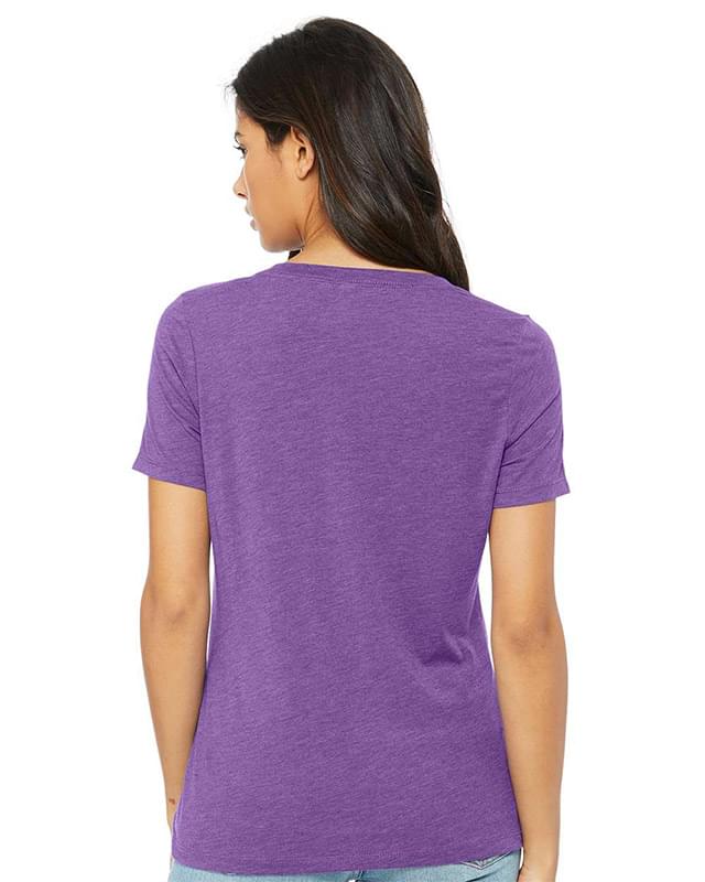 Women's Relaxed Triblend Short Sleeve V-Neck Tee