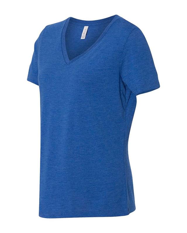 Women's Relaxed Triblend Short Sleeve V-Neck Tee