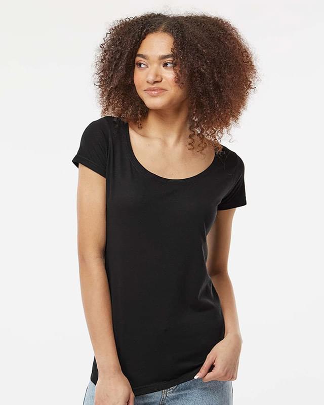 Women's Poly-Rich Scoop Neck T-Shirt