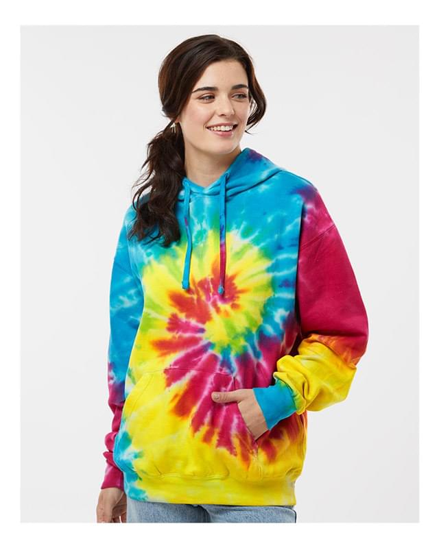 Tie-Dyed Hooded Sweatshirt