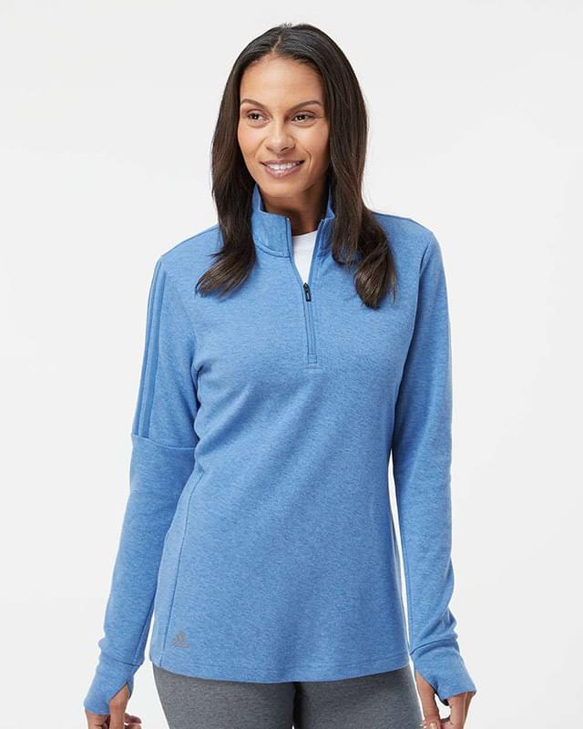 Women's 3-Stripes Quarter-Zip Sweater