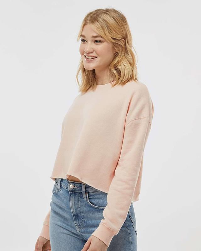 Women's Lightweight Cropped Crew Pullover