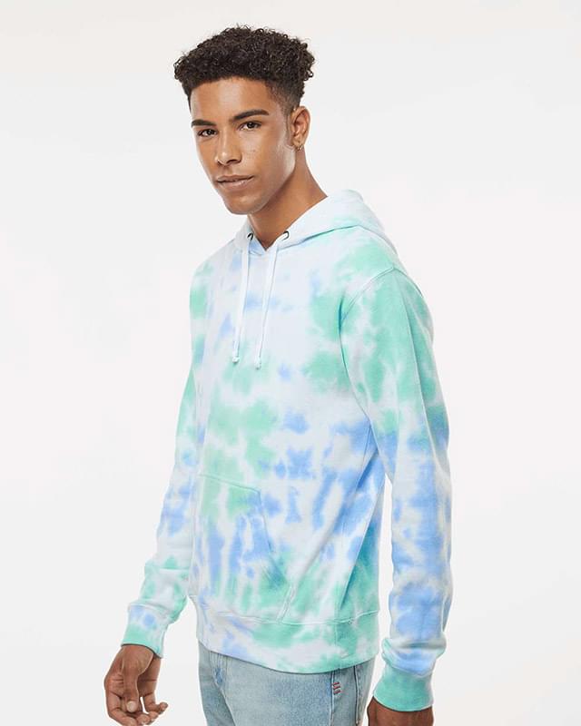 Tie-Dyed Fleece Hooded Sweatshirt