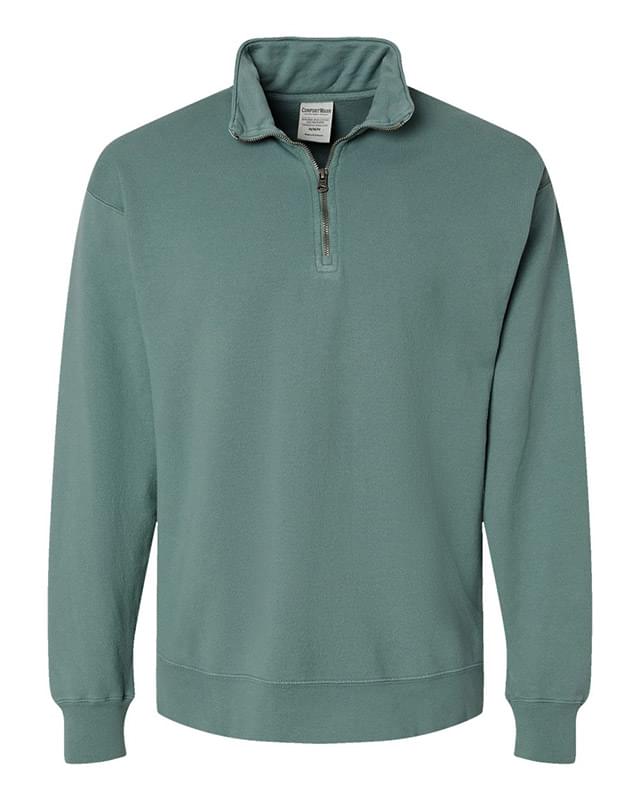 Garment-Dyed Quarter-Zip Sweatshirt