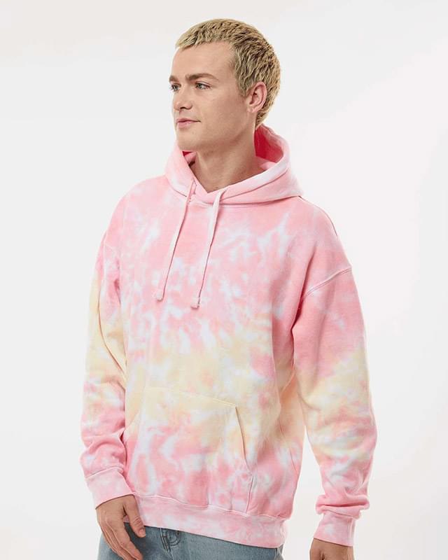 Tie-Dyed Hooded Sweatshirt