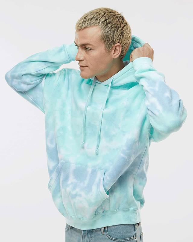 Tie-Dyed Hooded Sweatshirt