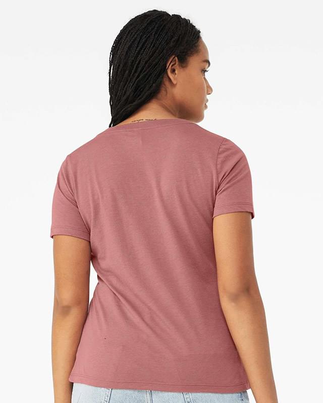 Women's Relaxed Triblend Short Sleeve V-Neck Tee