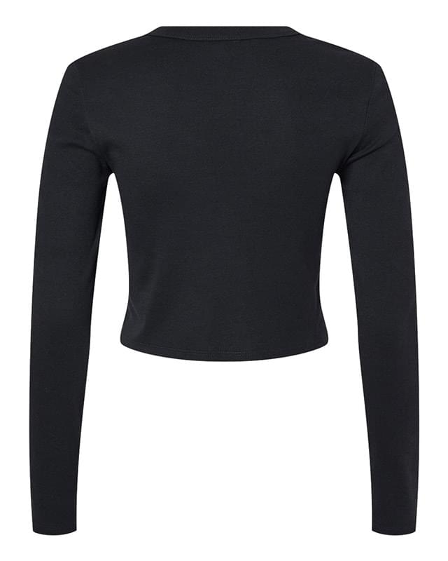 Women's Micro Rib Long Sleeve Baby Tee