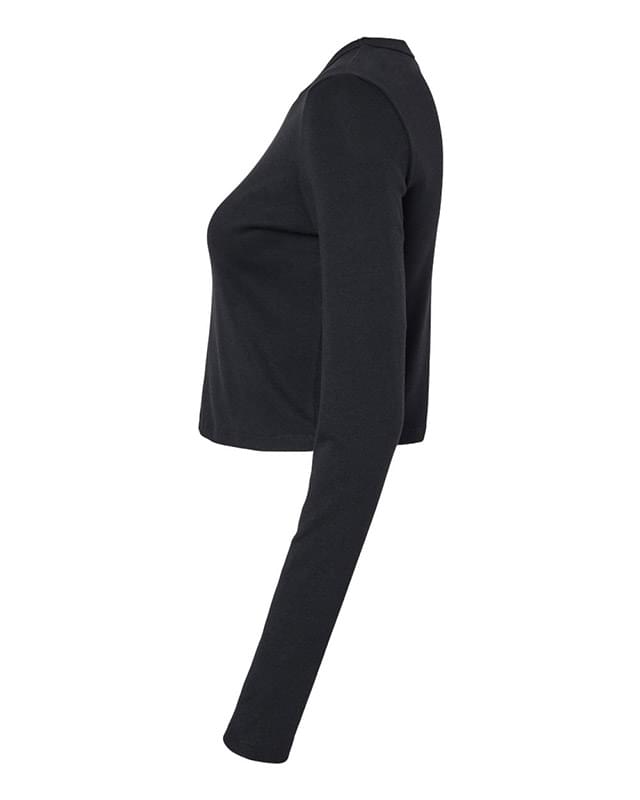 Women's Micro Rib Long Sleeve Baby Tee