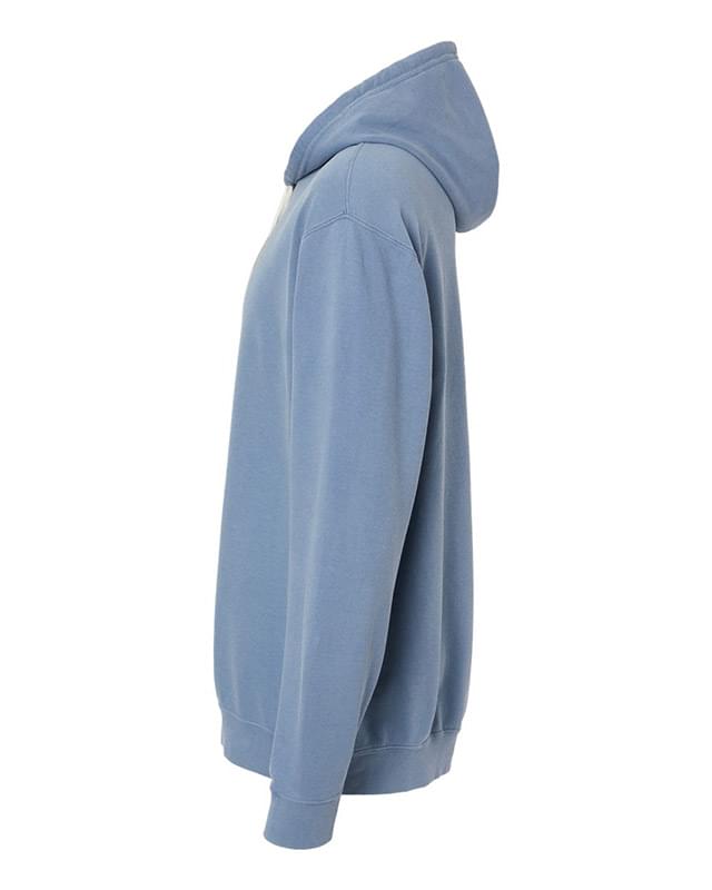 Garment-Dyed Lightweight Fleece Hooded Sweatshirt