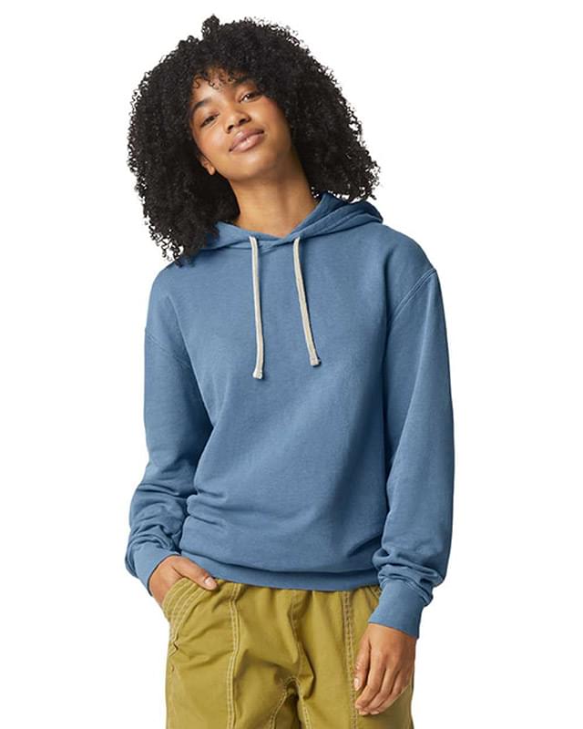 Garment-Dyed Lightweight Fleece Hooded Sweatshirt