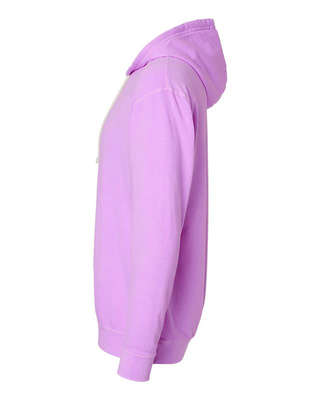 Garment-Dyed Lightweight Fleece Hooded Sweatshirt