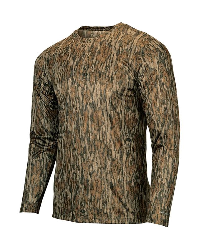 Oxford Performance Camo Print Long Sleeve T-Shirt