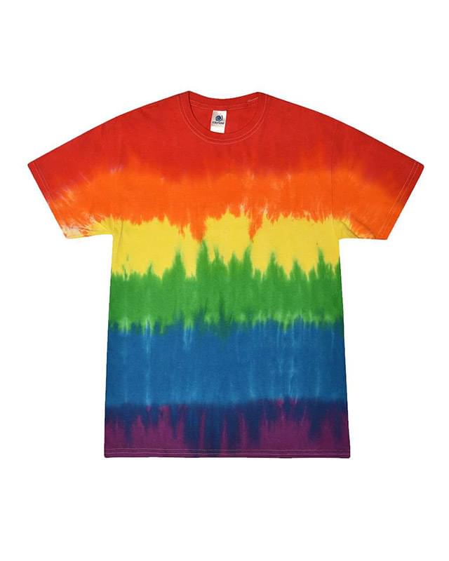 Multi-Color Tie-Dyed T-Shirt Promotional Product Men's Short-Sleeve T ...