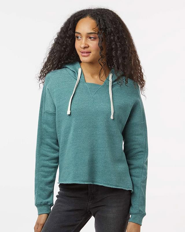 Women's Angel Fleece Crop Hooded Sweatshirt