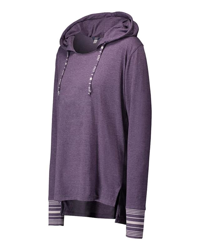 Women's Heathered Jersey Hooded Tunic
