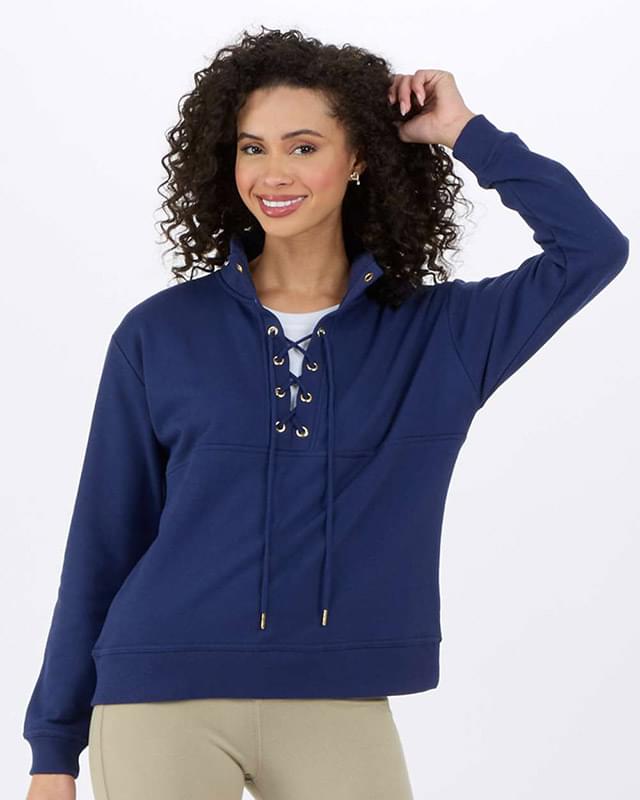 Women's Lace Up Pullover