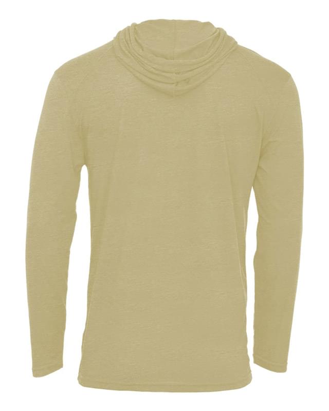 Tri-Blend Surplice Hooded Long Sleeve T-Shirt