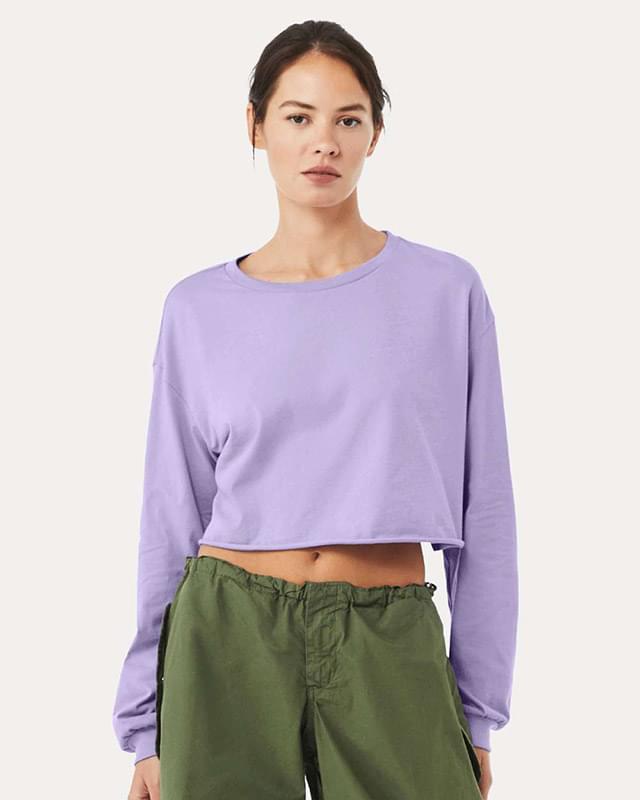 FWD Fashion Women's Cropped Long Sleeve Tee