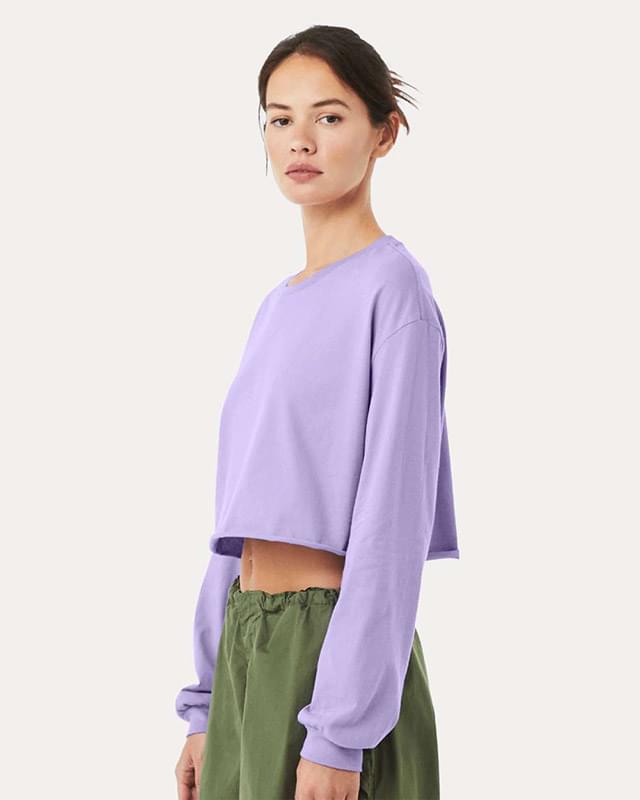 FWD Fashion Women's Cropped Long Sleeve Tee