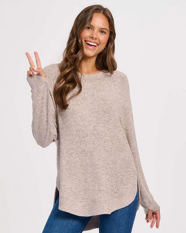 Women's Cuddle Oversize Crew Pullover Women's Cuddle Oversize Crew Pullover