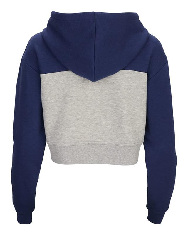 Women's Cropped Fleece Hooded Sweatshirt