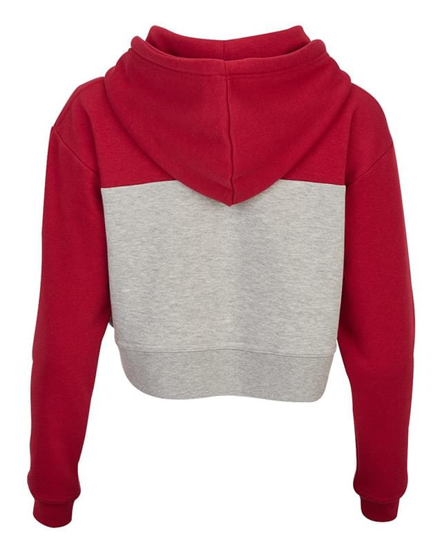 Women's Cropped Fleece Hooded Sweatshirt