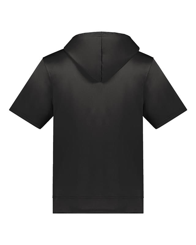 Fleece Short Sleeve Hooded Pullover