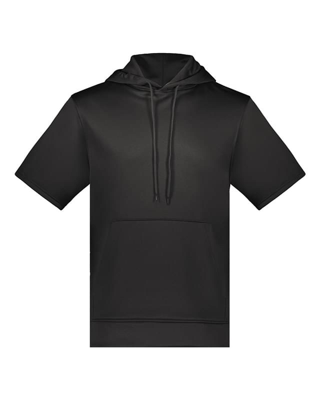 Fleece Short Sleeve Hooded Pullover