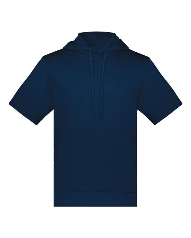 Fleece Short Sleeve Hooded Pullover