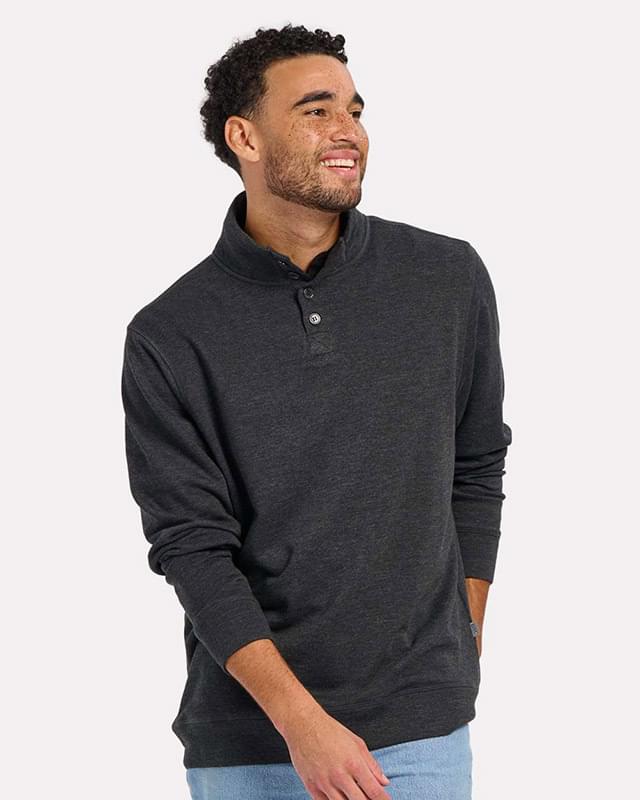 French Terry Button Pullover