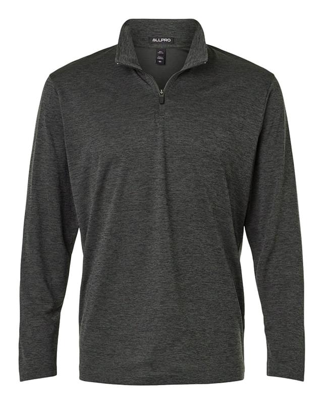 Performance Mélange Quarter-Zip Pullover