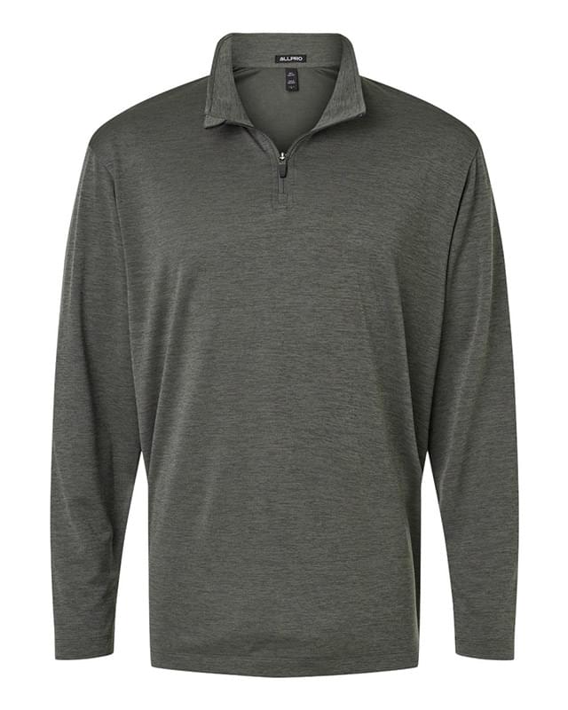 Performance Mélange Quarter-Zip Pullover