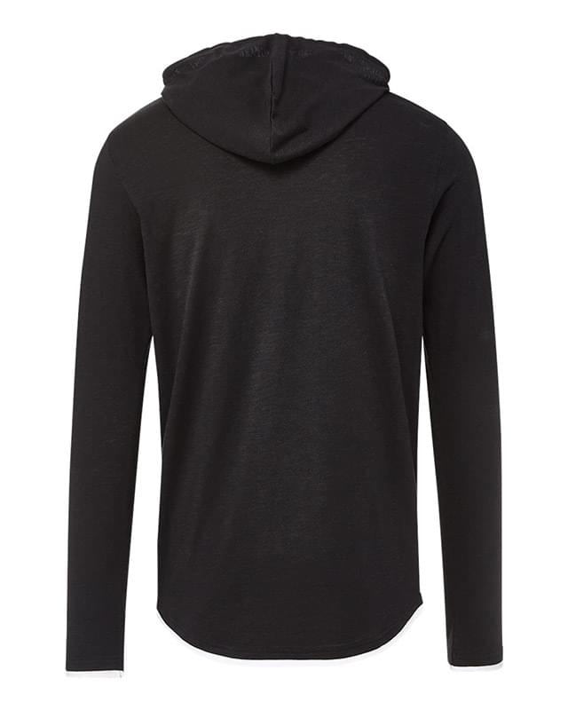 Miles Slub Hooded Long Sleeve T-Shirt