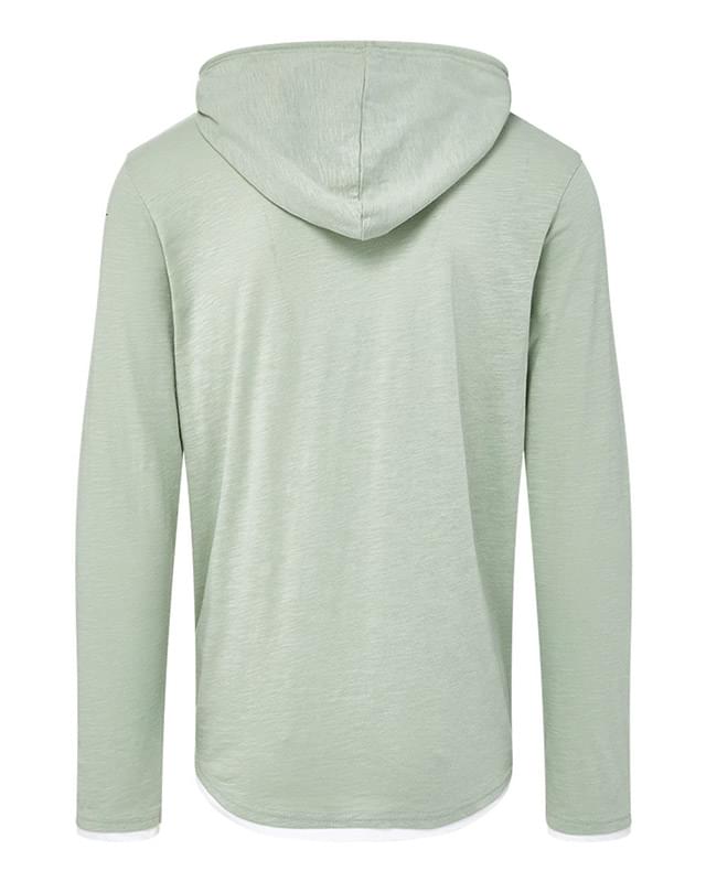 Miles Slub Hooded Long Sleeve T-Shirt