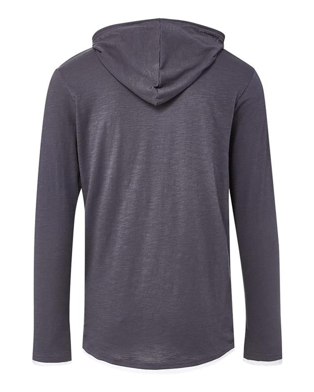 Miles Slub Hooded Long Sleeve T-Shirt