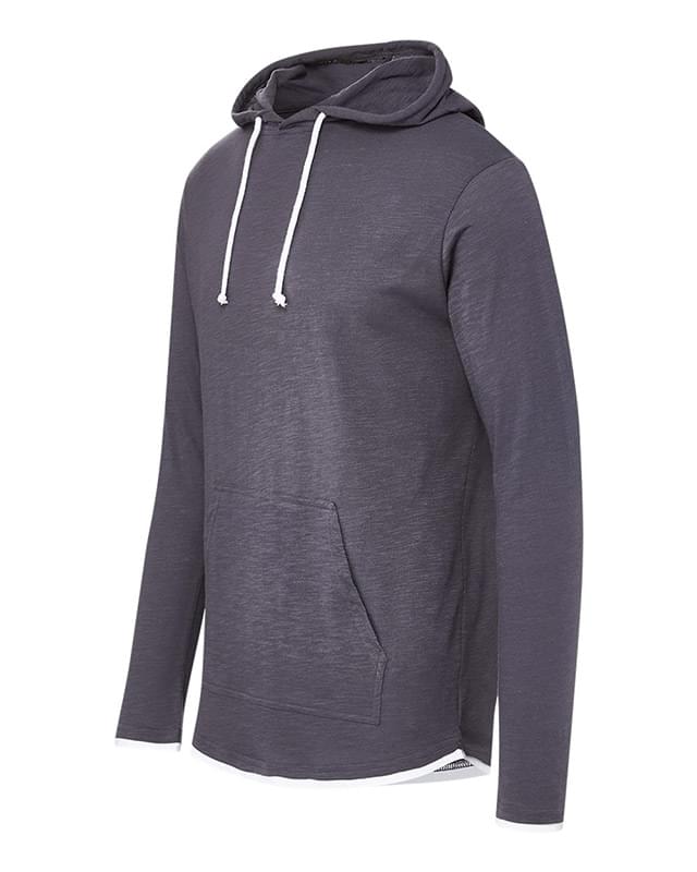 Miles Slub Hooded Long Sleeve T-Shirt