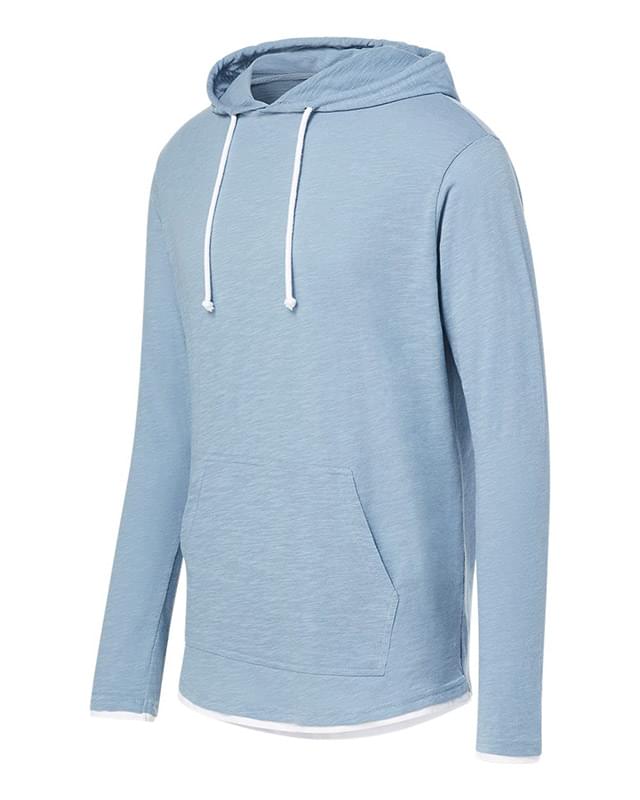 Miles Slub Hooded Long Sleeve T-Shirt