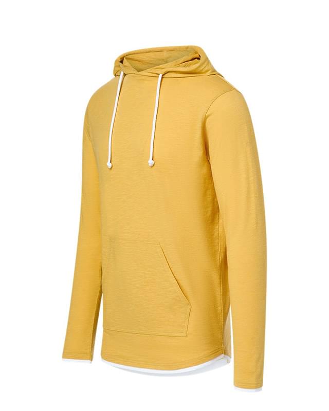 Miles Slub Hooded Long Sleeve T-Shirt