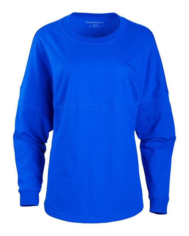 Women's Pom Pom Long Sleeve Jersey T-Shirt