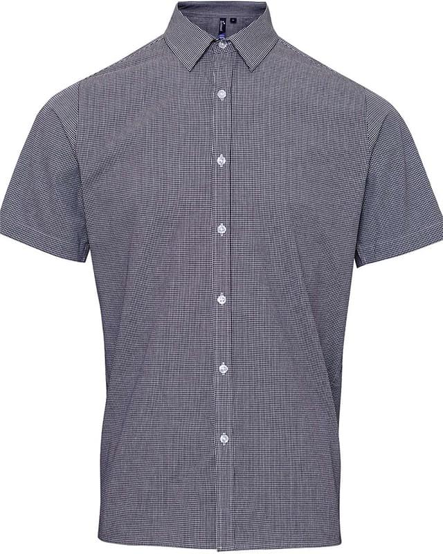 Microcheck Gingham Cotton Shirt