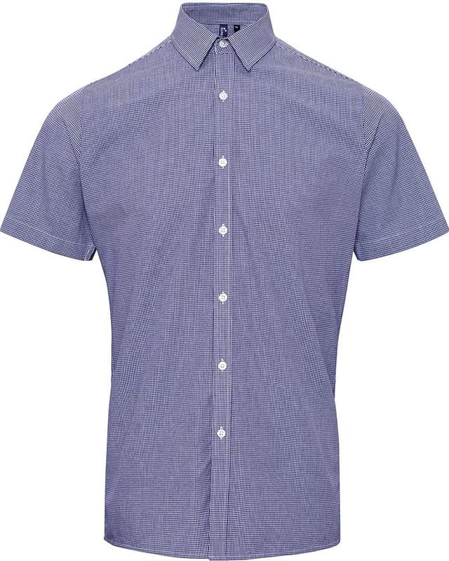 Microcheck Gingham Cotton Shirt