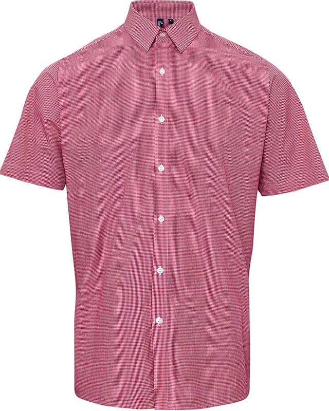 Microcheck Gingham Cotton Shirt