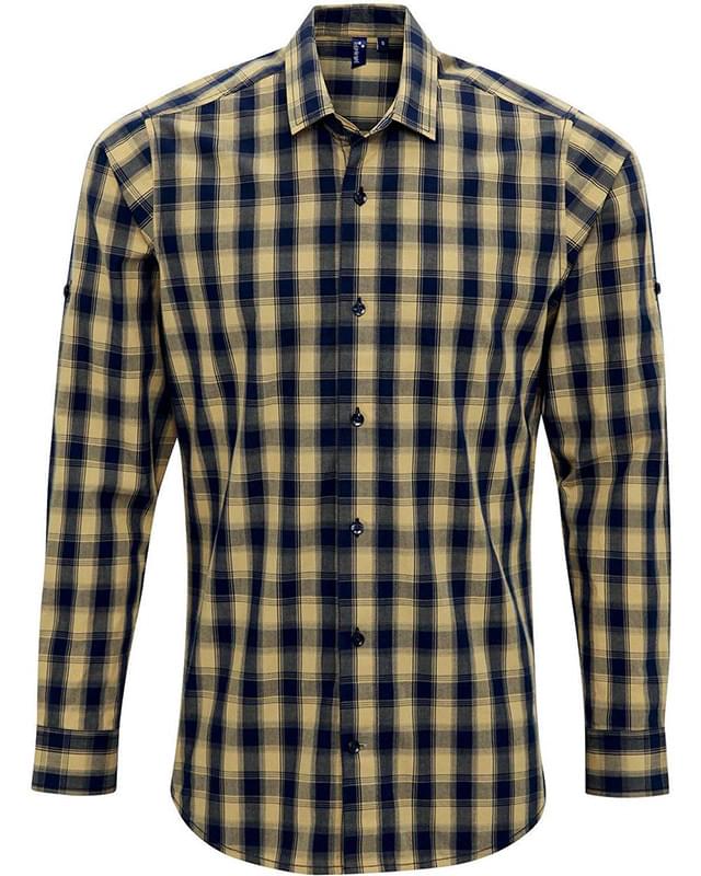 Mulligan Check Long-Sleeve Cotton Shirt