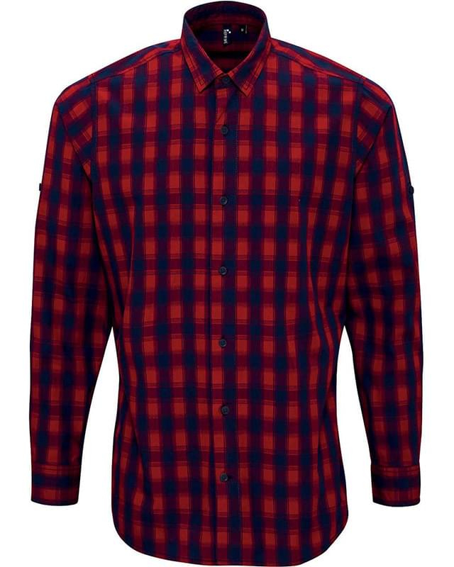 Mulligan Check Long-Sleeve Cotton Shirt