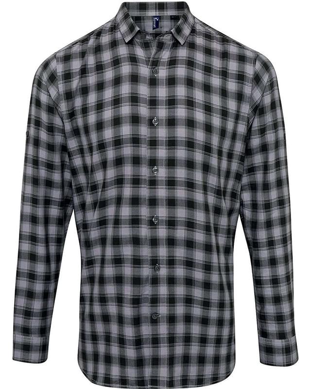 Mulligan Check Long-Sleeve Cotton Shirt