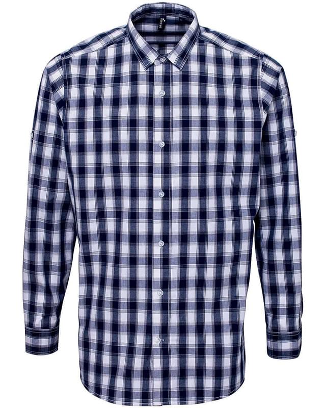 Mulligan Check Long-Sleeve Cotton Shirt