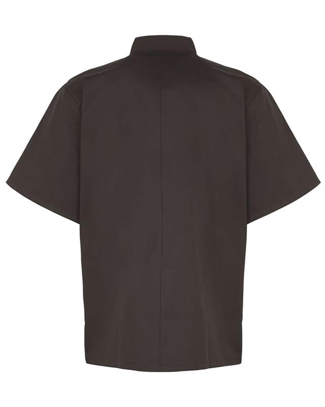 Ten Studded Front Chef Short Sleeve Coat