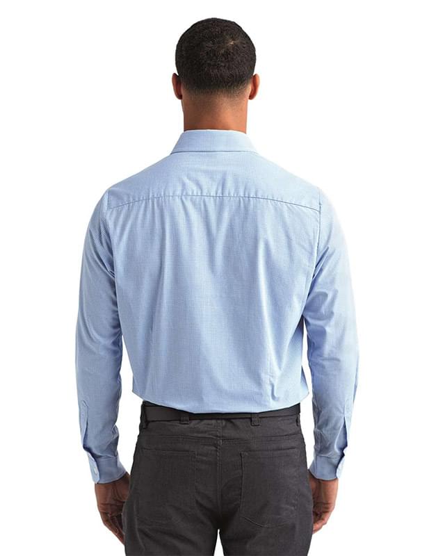 Microcheck Gingham Long-Sleeve Cotton Shirt Microcheck Gingham Long-Sleeve Cotton Shirt